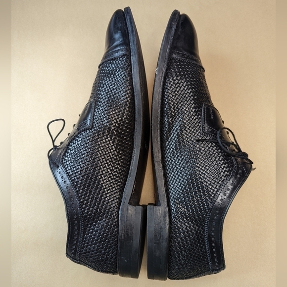 Allen Edmonds Shreveport Plain Toe Derby Leather Dress Shoes Black Size 17D main image 6